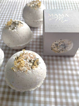 Load image into Gallery viewer, Calm + Soften Botanical Bath Bomb - Mama + Me
