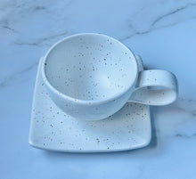 Load image into Gallery viewer, Custom Candle – White Speckled Coffee Set 200ml