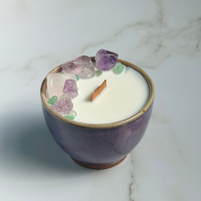 Load image into Gallery viewer, Purple Kinyo Tea Cup Candle - Different Scents
