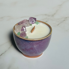 Load image into Gallery viewer, Purple Kinyo Tea Cup Candle - Different Scents