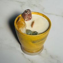 Load image into Gallery viewer, Sweet Vanilla & Spice - Yellow Tea Cup Candle