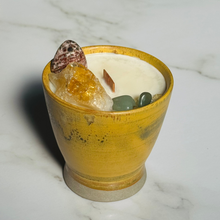 Load image into Gallery viewer, Sweet Vanilla & Spice - Yellow Tea Cup Candle