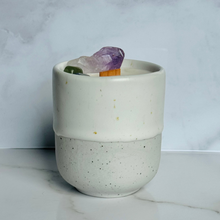 Load image into Gallery viewer, White Speckle Cup Candle - Different Scents