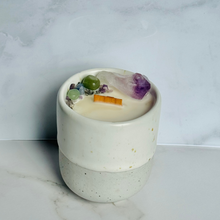 Load image into Gallery viewer, White Speckle Cup Candle - Different Scents
