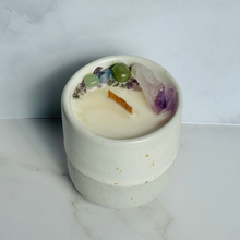 Load image into Gallery viewer, White Speckle Cup Candle - Different Scents