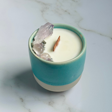 Load image into Gallery viewer, Turquoise Blue Cup Candle - Different Scents