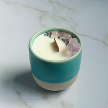 Load image into Gallery viewer, Turquoise Blue Cup Candle - Different Scents