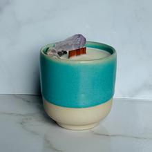 Load image into Gallery viewer, Turquoise Blue Cup Candle - Different Scents