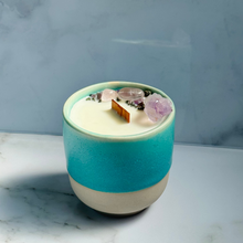 Load image into Gallery viewer, Turquoise Blue Cup Candle - Different Scents