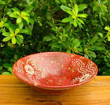 Load image into Gallery viewer, Fire Red Hand Painted Bowl