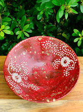 Load image into Gallery viewer, Fire Red Hand Painted Bowl