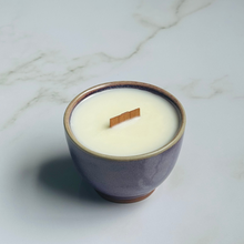 Load image into Gallery viewer, Purple Kinyo Tea Cup Candle - Different Scents
