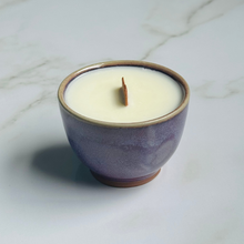 Load image into Gallery viewer, Purple Kinyo Tea Cup Candle - Different Scents
