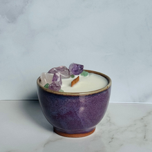 Load image into Gallery viewer, Purple Kinyo Tea Cup Candle - Different Scents
