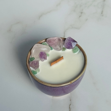 Load image into Gallery viewer, Purple Kinyo Tea Cup Candle - Different Scents
