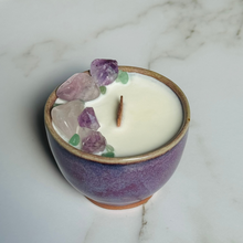 Load image into Gallery viewer, Purple Kinyo Tea Cup Candle - Different Scents
