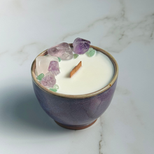 Load image into Gallery viewer, Purple Kinyo Tea Cup Candle - Different Scents
