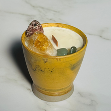 Load image into Gallery viewer, Sweet Vanilla &amp; Spice - Yellow Tea Cup Candle
