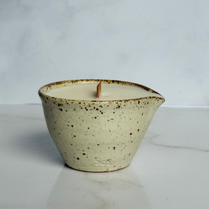 Natural Speckled Jug Candle - Different Scents