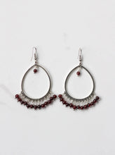 Load image into Gallery viewer, Hannah Garnet Earrings - Foundry &amp; Co
