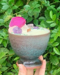 Coconut Lime - Goblet Pottery Candle