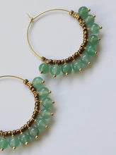 Load image into Gallery viewer, Paloma Earrings Aventurine - Foundry &amp; Co
