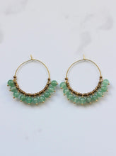 Load image into Gallery viewer, Paloma Earrings Aventurine - Foundry &amp; Co
