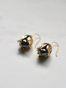 Dark Pearl Botanica Pod Earrings - Foundry & Co