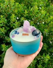Load image into Gallery viewer, Black Raspberry Vanilla - Turquoise Pottery Bowl Candle
