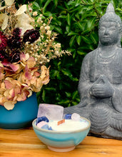 Load image into Gallery viewer, Fairy Floss - Turquoise Pottery Bowl Candle
