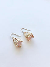 Load image into Gallery viewer, Rose Quartz Botanica Pod Earrings - Foundry &amp; Co
