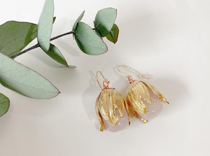 Rose Quartz Botanica Pod Earrings - Foundry & Co